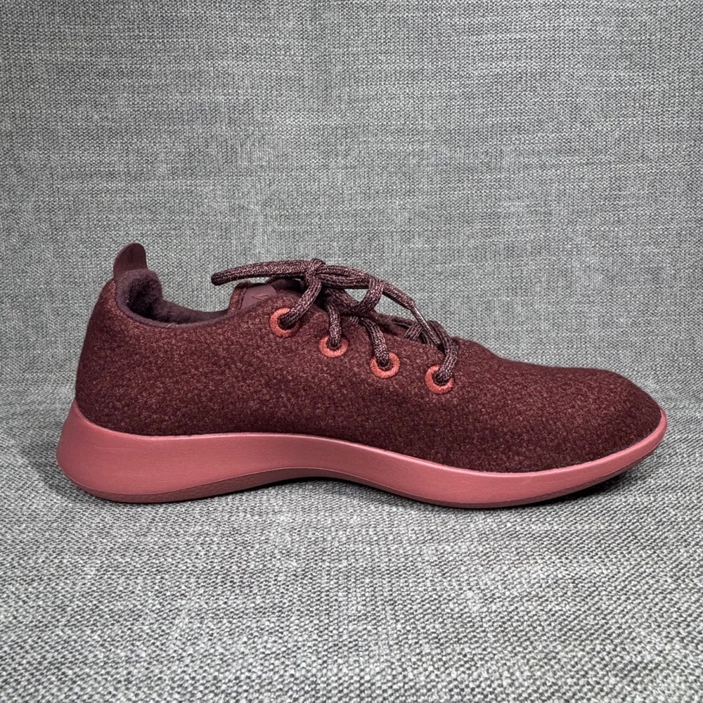 Allbirds Merino Wool Runners Mens 11 Burgundy Maroon Low Top Sneakers WRM11 - Picture 10 of 12